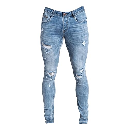 Jean slim homme délavé stretch et léger coupe casual style denim shabby
