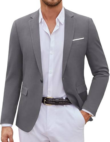 Image of COOFANDY Mens Casual Blazer Suit Jackets One Button Sport Coats Lightweight Business Sports Jackets