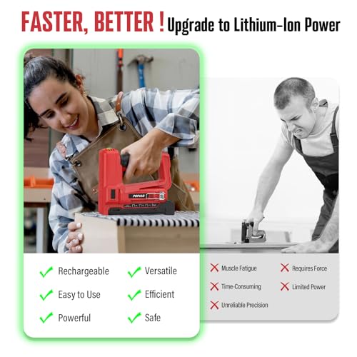 POPULO 4-in-1 Cordless Electric Staple Gun