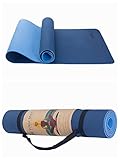 TAPIS DE YOGA ECOLOGIQUE : Notre tapis de yoga est fabriqué dans un matériau TPE certifié SGS 100% sûr, non toxique et sans odeur, sans latex, sans PVC, sans produits chimiques nocifs.Un matériau écologique qui offre une meilleure densité, durabilité et résilience que celles du PVC ou NBR.