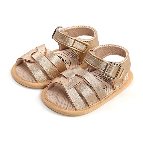 Image of RVROVIC Baby Boys Girls Sandals Premium Soft Anti-Slip Rubber Sole Infant Summer Outdoor Shoes Toddler First Walkers