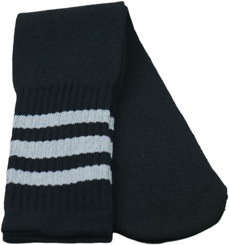 Image of ToBeInStyle Unisex Knee High Cotton Tube Athletic Thick Socks w /Stripe Top