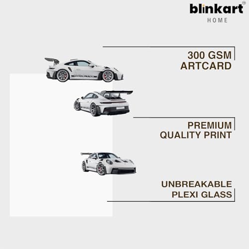 Image of BLINKART McLaren Senna CarFramed Posters Gift Items Boys Room Wall Decoration Bedroom Office Studio Synthetic Wood Frame & Acrylic Glass Ready to Hang - 18x12 Inch, (A4 Size) - CAR-220