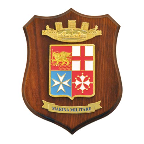 Marina Militare Crest ARALDICO con Stemma Mis CM 22,5 X 17,5
