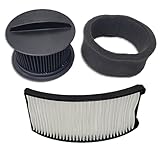 Filter Kit for Bissell PowerForce & PowerGroom Bagless Upright Vacuum Cleaner. 1 Style 12 Exhaust HEPA Filter + 1 Style 16 Inner and Outer Circular Filter Set 203-2120
