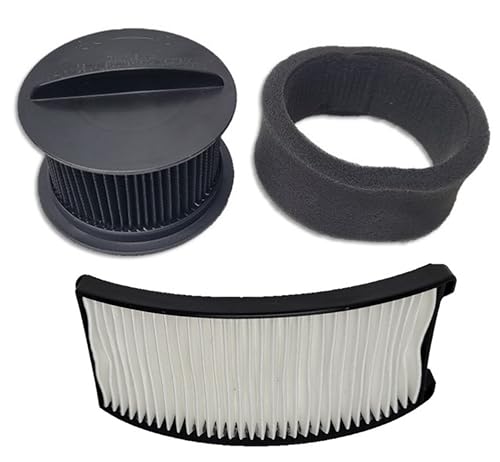 Filter Kit for Bissell PowerForce & PowerGroom Bagless Upright Vacuum Cleaner. 1 Style 12 Exhaust HEPA Filter + 1 Style 16 Inner and Outer Circular Filter Set 203-2120