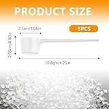 5g Measuring Scoop Set for Protein Powder – 5 Pack Plastic Measuring Spoons with Clear Scale – Transparent Dosing Scoops for Fitness Kitchen Powder Supplements – Reusable Food Grade Measuring Tools - Image 2