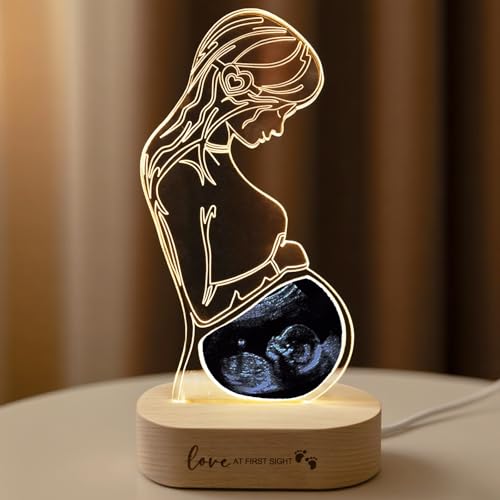 Personalized Baby Ultrasound Photo Frame, Customized Acrylic Ultrasound Lamp,...