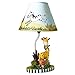Fantasy Fields - Sunny Safari Animals Thematic Kids Table Lamp | Imagination Inspiring Hand Painted Details   Non-Toxic, Lead Free Water-based Paint