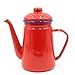 Dzbanek do kawy, emaliowany czajniczek, domowy dzbanek do wlewania emalii, czajnik chłodzący, dzbanek na olej, dzbanek na mleko i wodę (czerwony)