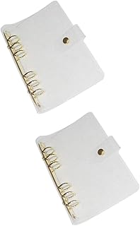 MAGICLULU 2 Peças Fichário Transparente A5 Fichário 6 Fichário Transparente Protetor De Diário Shell Notebook Fichário De Negócios Fichário Planejador Fichário A5 Pvc A5 Pvc Aço Inoxidável