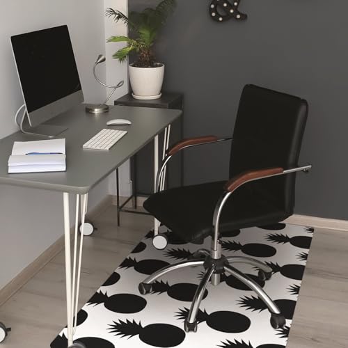 Tapis de protection sol PVC 120x90 cm rectangulaire imperméable noir