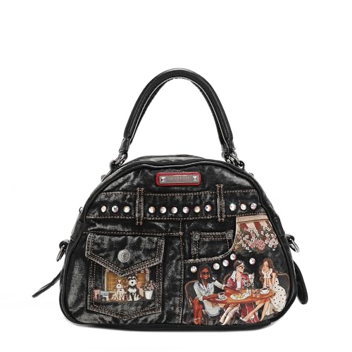 Bolsas, Luggage Nicole Lee Bolsa Bowler de mezclilla estampada Sisters Secret SS24