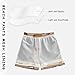 Aflyko Christmas Boys Board Shorts Santa Hat Capybara Brown Fashion Youth Swim Shorts, Relaxed Fit for Beach Holidays and Pool Parties, X-Large
