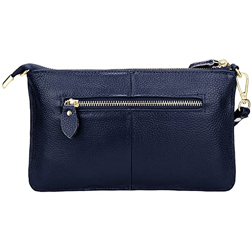 Image of Uromee Wristlet Wallet Clutch Purses for Women Genuine Leather Crossbody Bag Handbag with Detachable Shoulder Chain