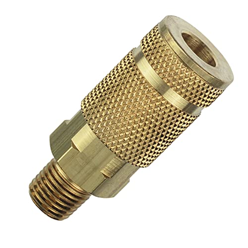 Image of Tru-Flate 13-334-07 1 /4 inch A Design x 1 /4 inch FNPT Brass Coupler - (Pack of 100)