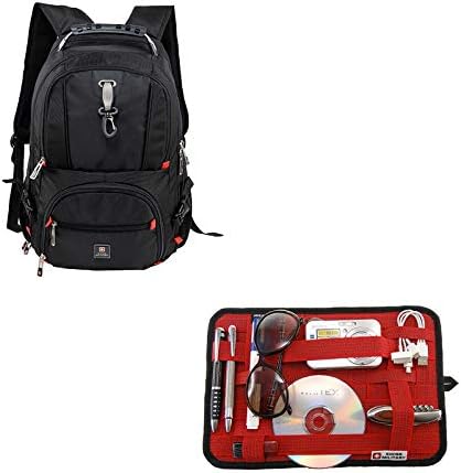 SWISS MILITARYLaptop Backpack 31L with Dedicated File & Folder Compartment, Multi-Functional Elastic Holders, Organizer Pockets, Padded Straps & Water-Resistant Design for Daily Commute or Travel