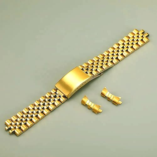 Image of WAMD Solid Stainless Steel Curved Jubilee-Style Watch Straps