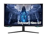 Samsung Monitor Gaming Odyssey Neo G7 (S32BG750), Curvo (1000R), 32'', 3840x2160 (UHD 4K), Mini-LED, HDR2000, VA,165 Hz, 1 ms (GtG), Freesync Premium Pro, HDMI, USB, Display Port, Ingresso Audio, HAS
