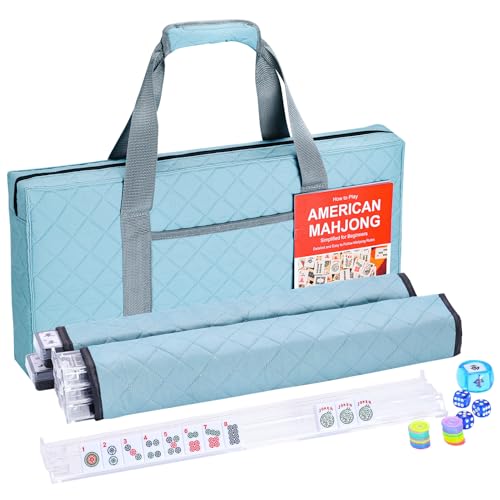 Majolicia American Mahjong Tile Set Complete, 166 White Tiles with