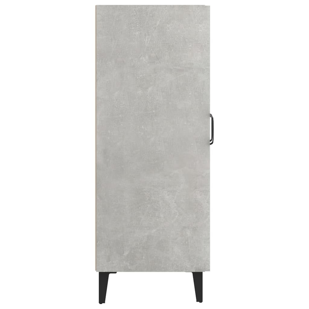 vidaXL Buffet Armoire Latérale Meuble de Rangement Organisateur de Maison Salon Salle de Séjour Intérieur Gris Béton 69,5x34x90 cm Bois d'Ingénierie