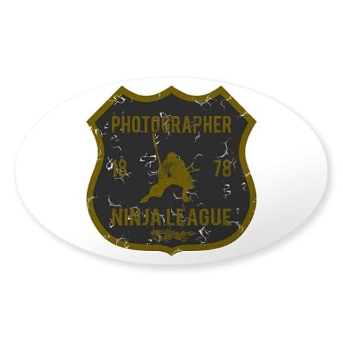 CafePress Photographer Ninja League Oval Sticker Oval Car Bumper Sticker