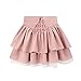 RILGOU Harajuku Pastel Kawaii Gothic Fashion Casual High Waisted Zipper Vintage Ribbon Trim Lace Layered Short Skirt M Pink