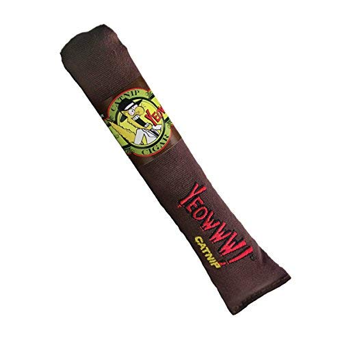 YEOWWW Jouets pour chat bio très solides (1 cigare 1 banane, 3 mauvaises odeurs)