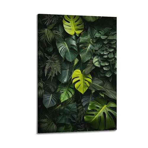Décoration murale verdure tropicale ZHOUKEG 50x75 cm pour salon