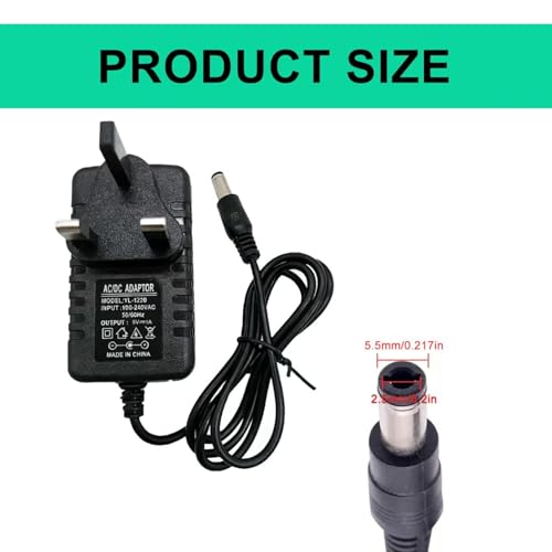 AC to DC 5V 1A Power Supply Adapter, Stable 5W Output with 5.5 x 2.1mm DC Plug, 100–240V Universal Voltage, for Speakers Router Security Cameras LED Light Strips