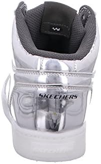 Skechers Kids Energy Lights Eliptic Sneaker,6 M US Big Kid,Silver | Image 3
