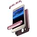 Uposao Custodia Compatibile con Samsung Galaxy J4 2018, 360 Gradi Cover Ultra Slim Hard Plastic Shock-Absorption Protettiva Ai Graffi Case con Protezione dello Schermo Vetro Temperato Case-Oro Rosa