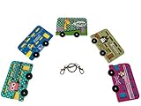 Medida: 9cm*6cm Llavero – Tarjeta – Bus – crédito – Club – Pack 5 Bus