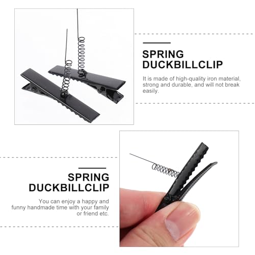 100 pinzas de metal con resorte para manualidades y accesorios de pelo Abaodam 3