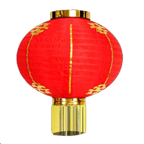 Faroles chinos rojos, linterna de papel china japonesa, para año, festival de primavera, decoración de boda (30 cm)