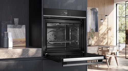 Siemens HB572ABS3, Stiftung Warentest GUT (2,0)*, iQ300 Einbau-Backofen 60x60 cm, Air Fry, Pyrolyse Selbstreinigung, LED-Touchbedienung, 3D Heißluft, Schnellaufheizung, cookControl10