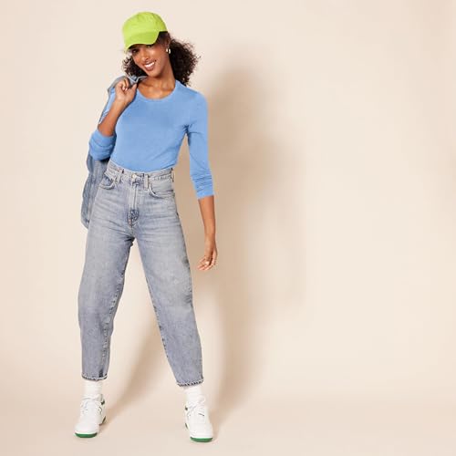 Image of Amazon Essentials Women's Regular-Fit Long-Sleeve Crewneck T-Shirt (Available in Plus Size)