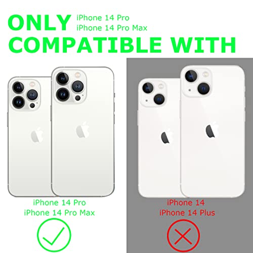 WATACHE for Phone 14 Pro/Pro Max Camera Lens Protector,Anti Scrach HD Tempered Metal Individual Ring Glass Camera Screen Protector Shockproof Cover Film (Multicolor)