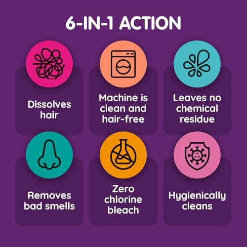 Vamoosh Pet Hair Dissolver- Pet Hair Remover for Washing Machines, 18x100g (6 Boxes) Removes Odour Dissolves Dog, Cat, Horse, Animal Fur, Cleans Bedding in Washing Machine, Easy to Use Up to 18 Washes