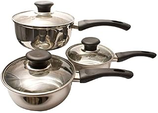 Prima 3pc Stainless Steel Cookware Set 14,16,18cm
