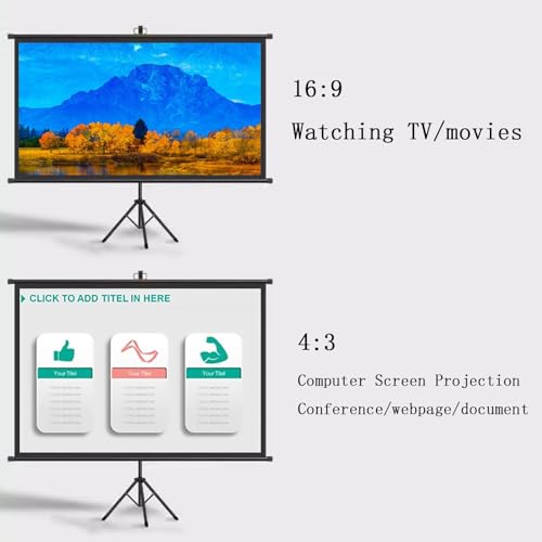 Pantalla de proyector con trípode 60 pulgadas 16:9 miniatura 6
