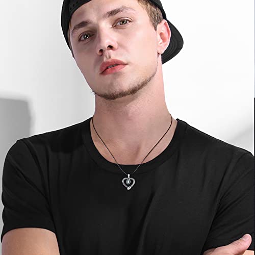 Ohayoo Snake Necklace 925 Sterling Silver Heart Snake Necklace Snake Pendant Jewelry Gifts For Women Girls (A-Moonstone) #TOP3