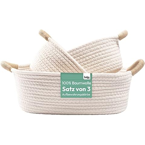 Gadgy Aufbewahrungskorb 3er Set - Korb Aufbewahrung Kinder Cover