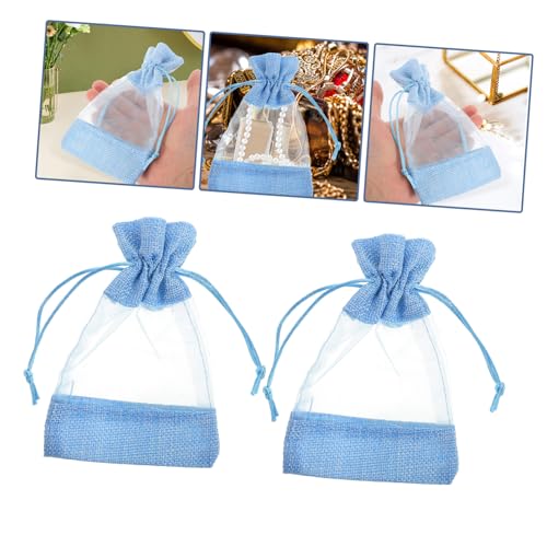 10 bolsas de saquitos de lavanda azul de 15x10 cm miniatura 2