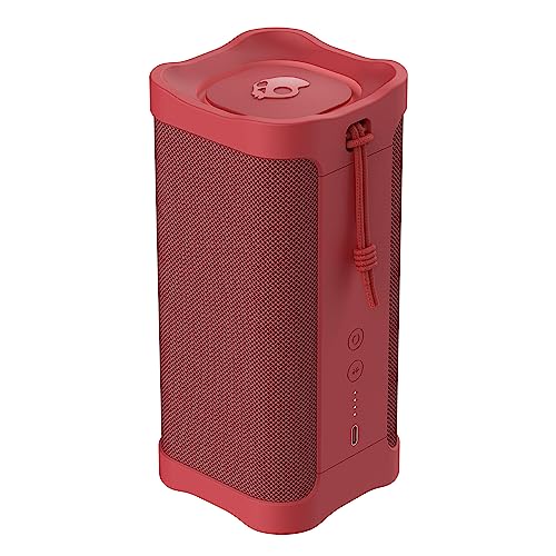 Image of Skullcandy Terrain XL Wireless Bluetooth Speaker - IPX7 Waterproof Portable Speaker, 18 Hour Battery, Nylon Wrist Wrap, True Wireless Stereo (Red)