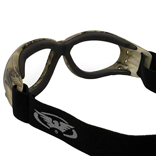 Image of Global Vision Eliminator Dirt Bike Padded Motorcycle Riding Goggles for Men and Women (Black Frame /Smoke Lens)
