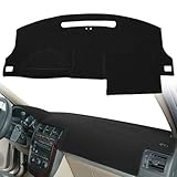 Dash Cover Mat Custom Fit for Chevy Chevrolet Uplander/Pontiac Montana Buick Terraza/Saturn Relay (Black) K202