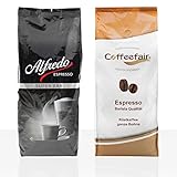  Darboven Alfredo Espresso Super Bar 6 x 1kg + Coffeefair Espresso 1kg Kaffeebohnen