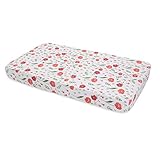 Little Unicorn Cotton Muslin Fitted Sheet - Summer Poppy