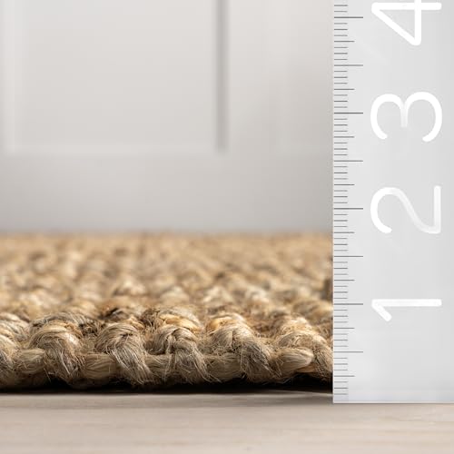 Image of nuLOOM Daniela Natural Solid Flatweave Area Rug, 3' x 5'